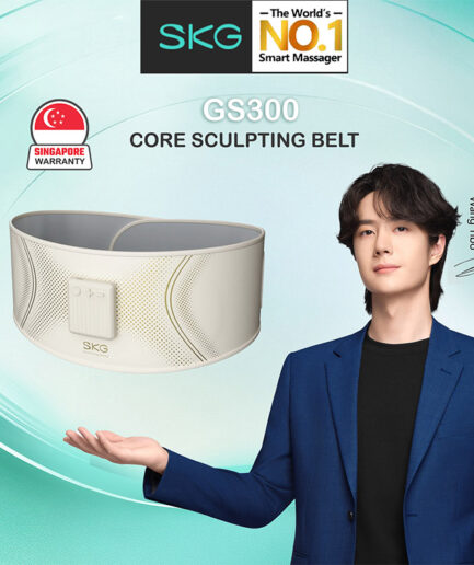 Wang Yi Bo with SKG GS300 Core Sculpting Belt