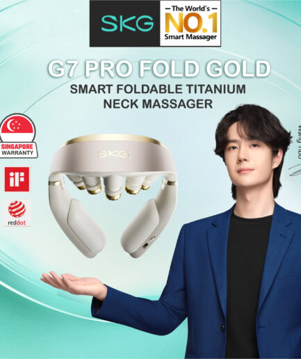 SKG G7 Pro Fold Gold Neck Massager